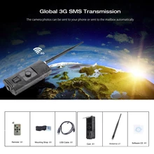 Дикая природа WCDMA/CDMA 3g MMS GPRS 1080p HD охотничья камера Trail камера 16MP Cam ИК-камера для охоты 0,5 s IP65 ночного видения