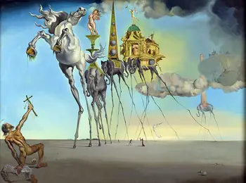 

Salvador Dali Temptation of St Anthony GICLEE of painting silk art Prints Wall Art For Living Room Bedroom Decor