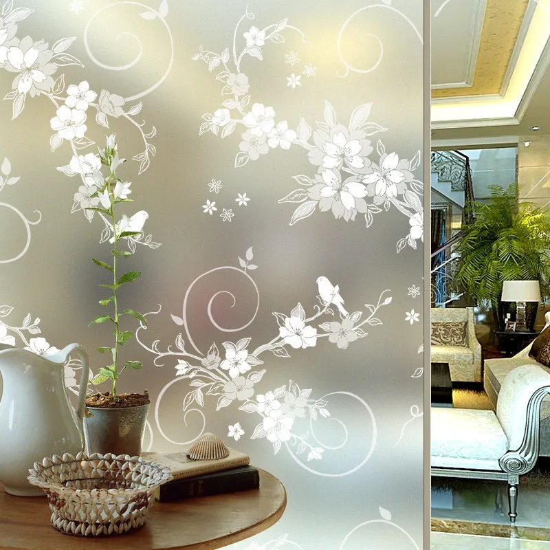Decorative Adhesive Vinyl Window Privacy Film Glass Sticker Mirror With Glue Kitchen Bedroom Bathroom | Дом и сад