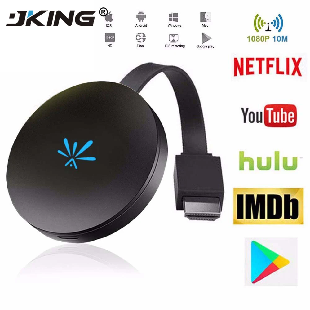 JKING G6 TV Stick 2 4GHz Video WiFi Display Dongle HD Digital HDMI Media Video Streamer