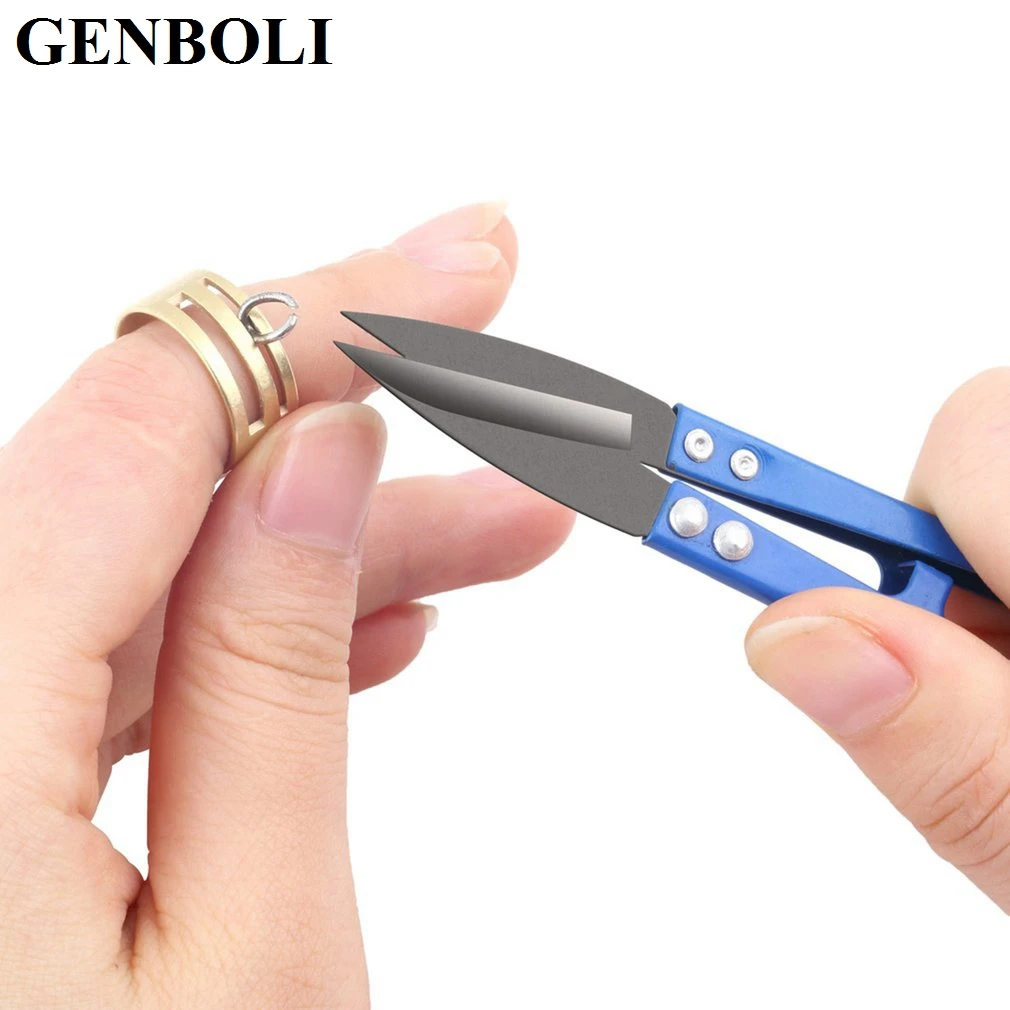 GENBOLI Сырье Латунь Цвет прыгающее кольцо открыть и закрыть Инструменты палец кольца DIY серьги ручной работы Инструменты кольцо бижутерия фурнитура