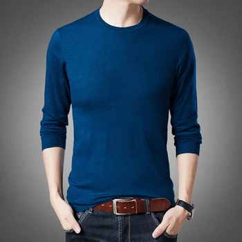 

Mens Knit Tops Sweater Pullover Basic O Neck for Autumn Winter Solid Color Fashion Casual BO20691220