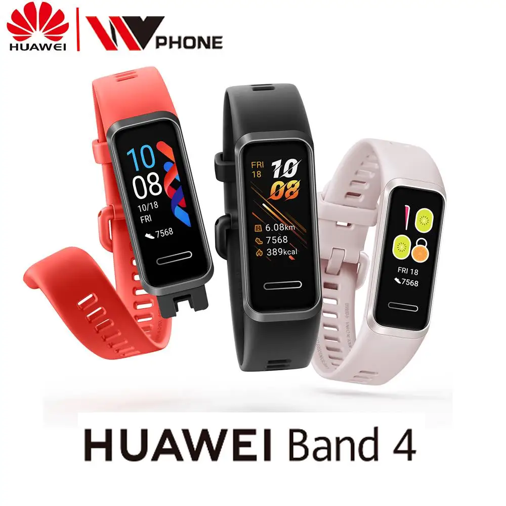 Смарт-часы huawei Band 4, смарт-браслет, музыкальный контроль, пульсометр, монитор здоровья, новые часы с usb-разъемом, зарядка