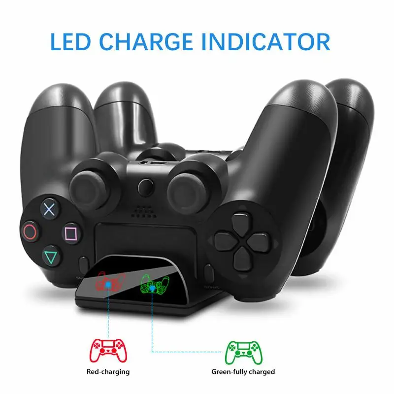 Светодиодный зарядной док станции PS4 двойное зарядное устройство быстрая