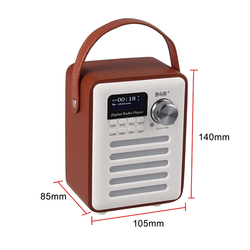 Ретро радио DAB+ цифровой портативный fm-радио беспроводной кристально чистый Премиум Стерео звук Будильник перезаряжаемый ЕС штекер динамик