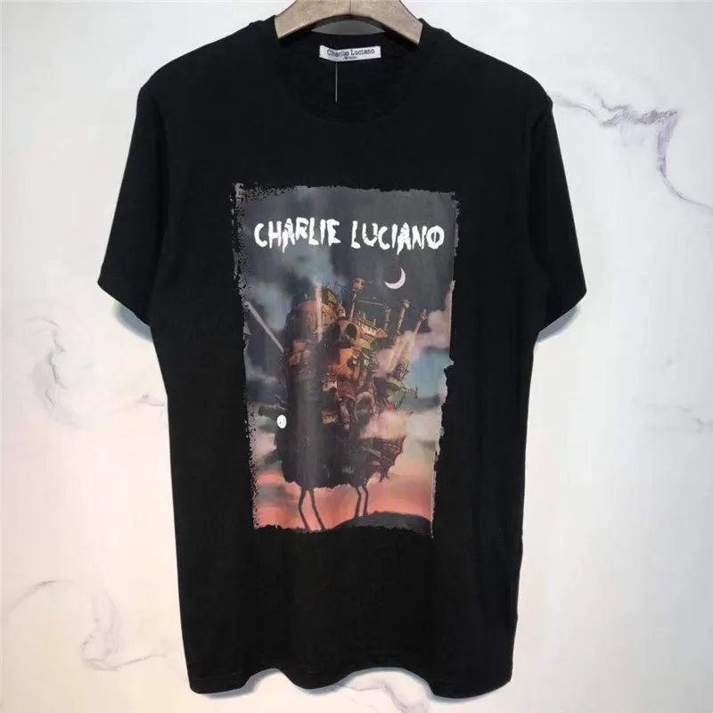 Футболки с рисунком из аниме «Charlie luciano» для мужчин, лучшее качество, хлопковая футболка, футболка с надписью «Charlie luciano»