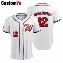 Полиэстер белая бейсбольная форма пустая Мужская Camisa бейсбольная Джерси