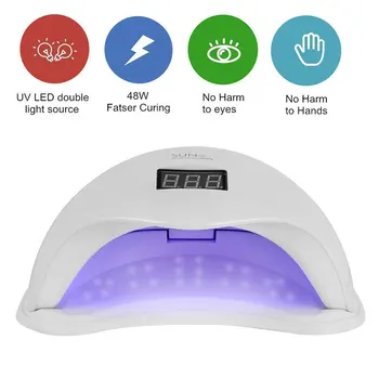 

48W UV LED Lamp For Nails Dryer Ice Lamp For Manicure Gel Nail Lamp Drying Lamp For Gel Motion Sensing Manicure Salon Tool