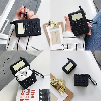 

2020 new 3D retro phone Bluetooth headset protection box for Airpods1 2 i7S i11 i12 i14 i18 i30X i2000TWS i1000 i9000pro
