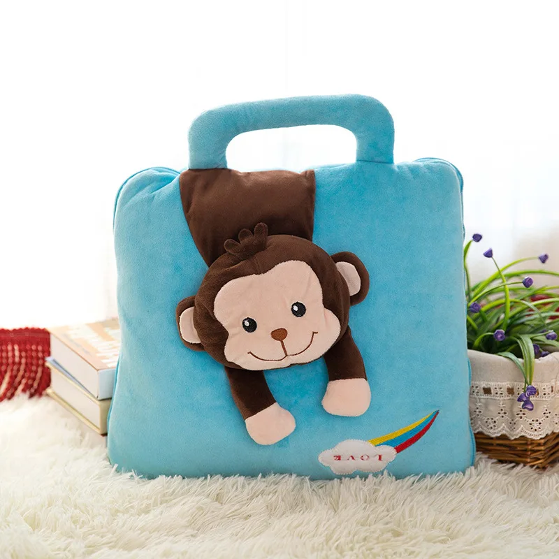 Creative New Style Blanket Cartoon Summer Blanket Airable Cover Car Cushion Dual Purpose CHILDREN'S Pillow Logo Customizable