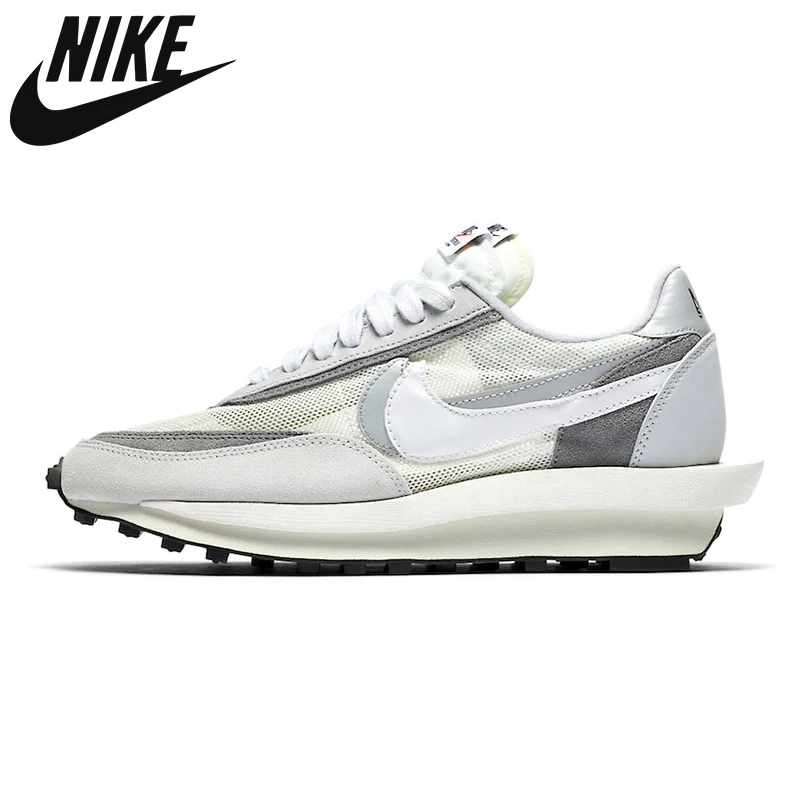 2021 оригинальный Nike дышащие кроссовки для бега антрацитовый Черный Нейлон Белые