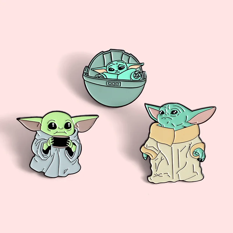 Star Wars Mandalorian Baby Yoda Brooch Women Broche Badge Pins Metal Collar Brooches For Men Pines Metalicos Jewelry Brooches Aliexpress