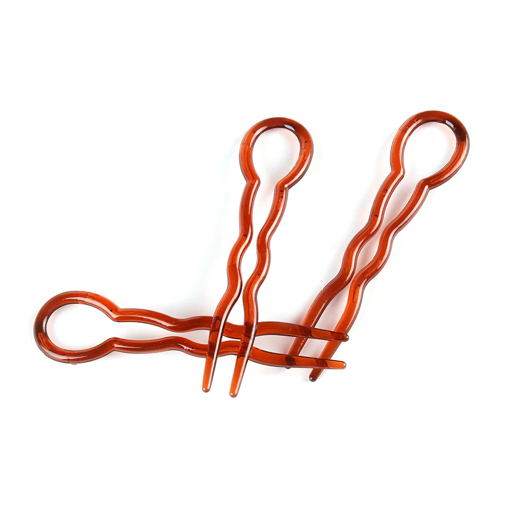 Hair Clips Hair Accessories U Shape Hair Clips Grips Convenient Simple Plastic Forks Styling Tool Hairpins Magic Bending Hairwear Decoration
