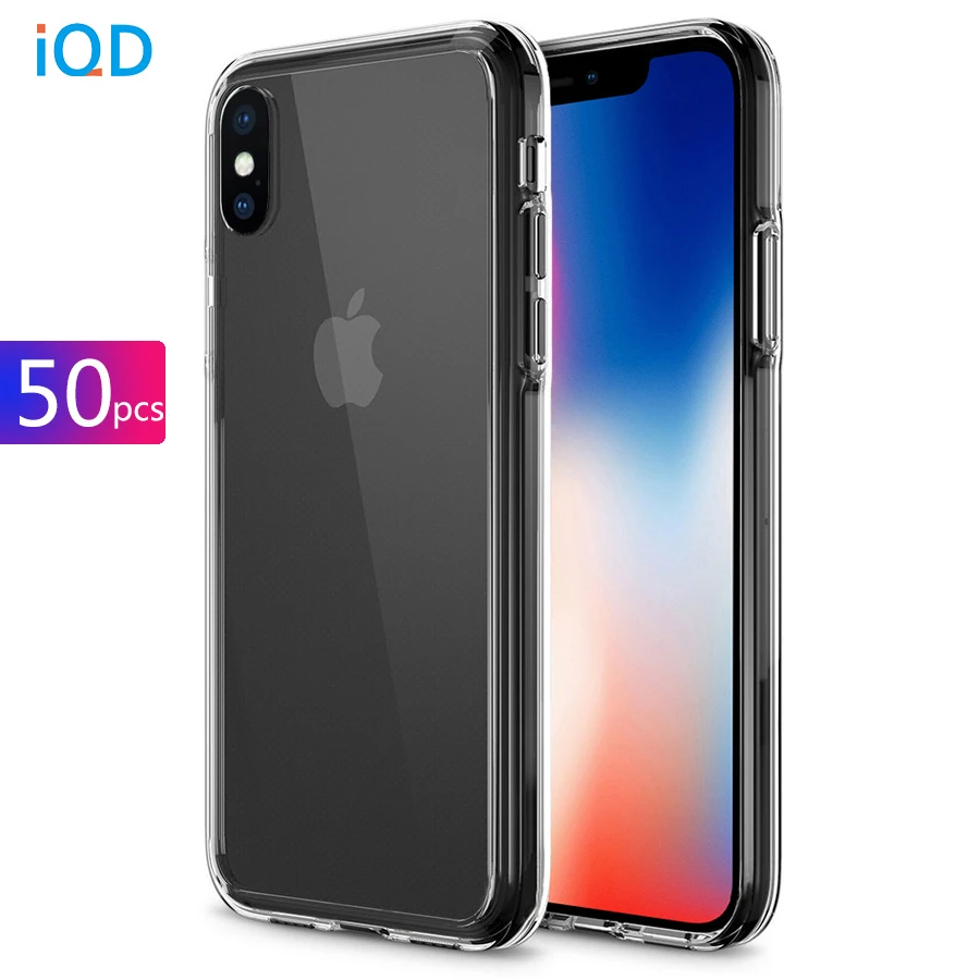 50 шт. для iphone 11 Pro Xs Max Прозрачный чехол для Apple iphone X Xr 8 7 6 Plus жесткий защитный чехол