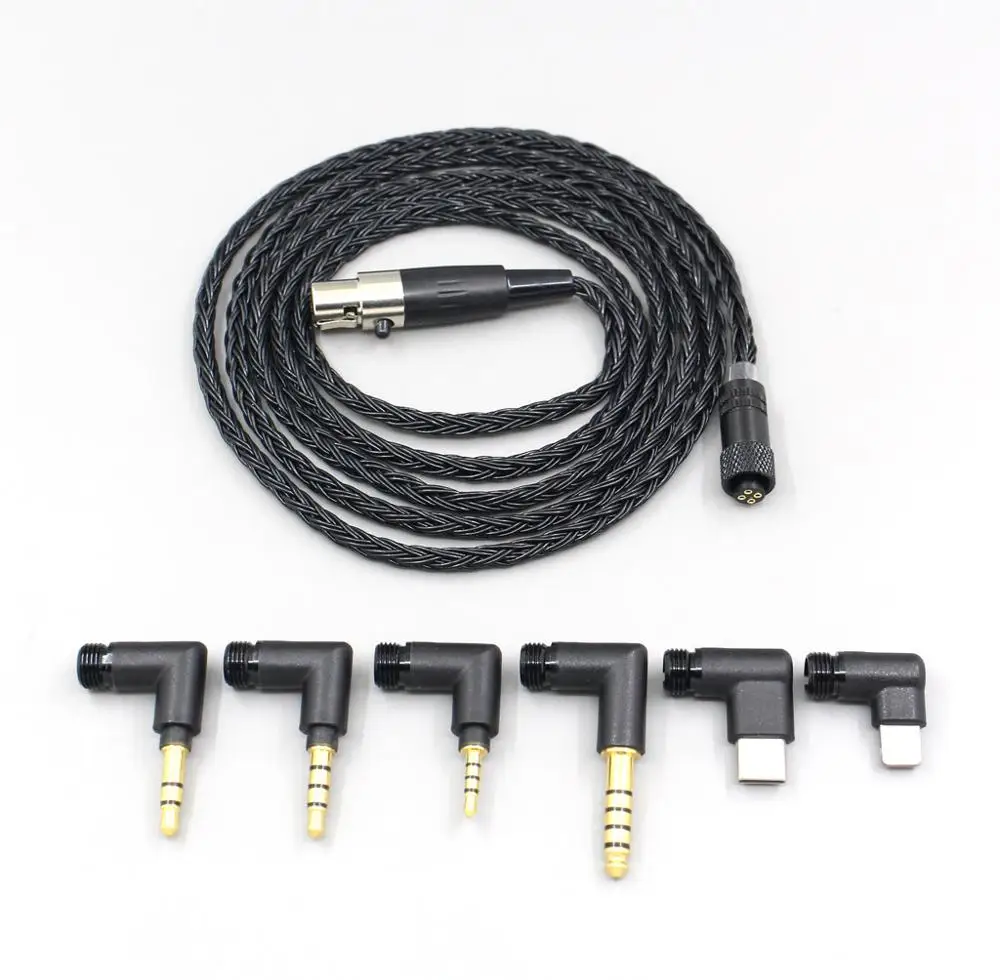 16 Core Black OCC Awesome All In 1 Plug Earphone Cable For AKG Q701 K702 K271 K272 K141 K712 K181 K267 K712 Headphone LN006937