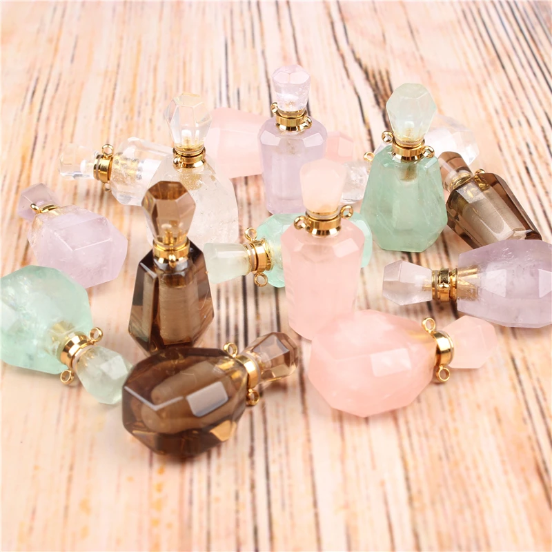 Mini Perfume Bottle Citrine 3ML Portable Travel Cosmetic Container Perfume Bottle Cosmetic Container