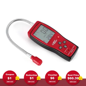 

AS8800A Combustible Natural Gas Detector Portable Gas Leak Location Determine Analyzer Tester Sound Light Alarm