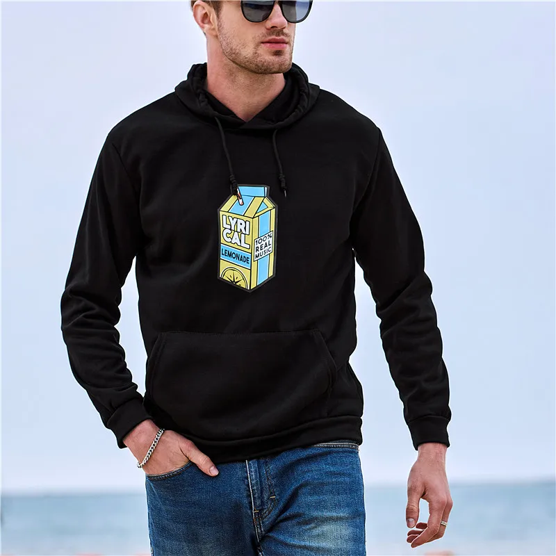 Мужские толстовки Lyrical Lemonade Merch с принтом пуловер свитер хип-хоп худи уличная