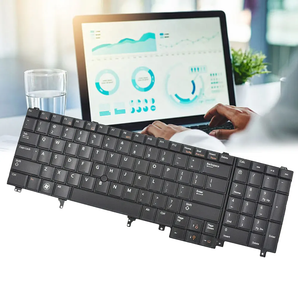 

Laptop Notebook Keyboard With Frame for Dell Latitude E6520 E5520