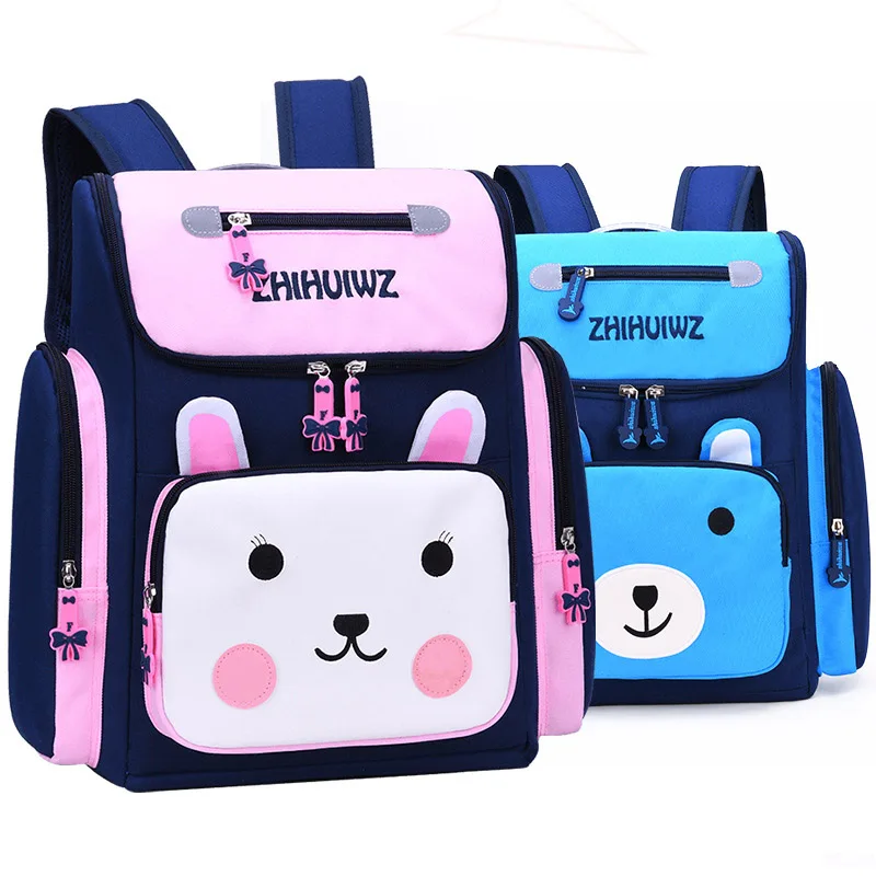 New 6-12 Years Old Children Schoolbag For Girls Fashion British Cute Backpack Boys Cartoon Breathable Bagpack Waterproof Bookbag | Багаж и