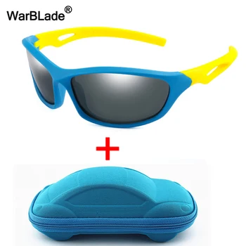 

WarBlade Kids Sunglasses Children Polarized Sun Glasses Cool Boys Girl Sport Goggles UV400 Silicone Safety Eyewear oculos de sol