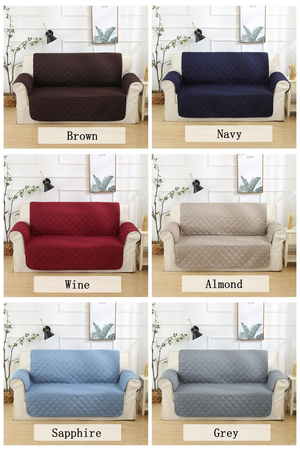 6 colors sofa cover