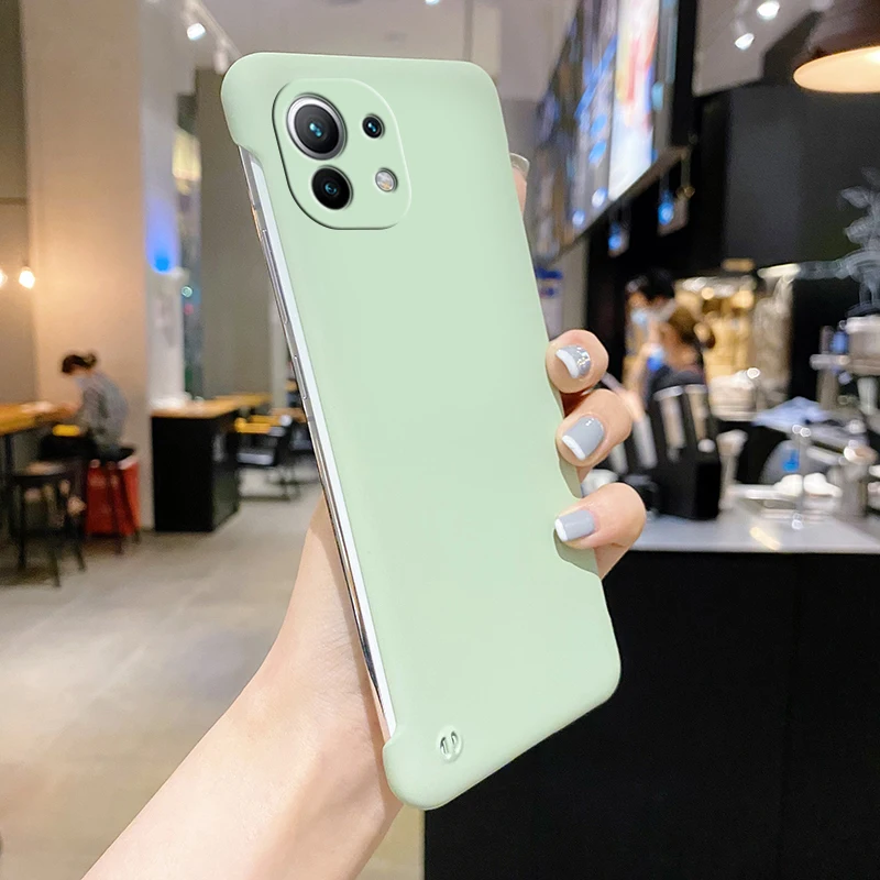 Ultra Thin Frameless PC Phone Case Cover For Xiaomi Mi 11 12 10T Lite Redmi Note 9 9s 10 4G 10S 8 Pro Max 9T Poco F3 5G _voghion.com