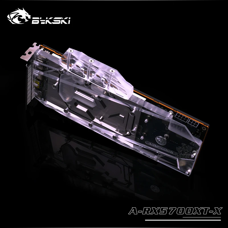 Bykski Water Block use for RX 5700 5700XT AMD GPU Card Full Cover Copper Radiator Block 5