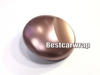 

Premium lightning Rose gold Satin Metallic Vinyl Wrap For Car Wrap Styling Air bubble free like 3M Quality 1.52x18m/ 5x59ft