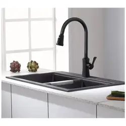 Vidric, Новое поступление, выдвижной кухонный кран, черный смеситель для раковины, кран с вращением на 360 градусов, кухонный смеситель