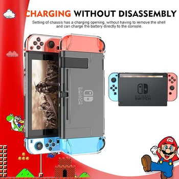 

Nintend Switch Hard Crystal Shell Case Accessories SlimProtective Cover Nintendoswitch Skin For Nintendo Switch Joycon Console