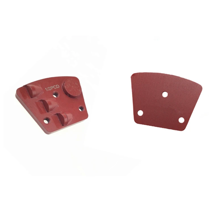 

PCD09 Three Half PCD Grinding Disc Thread Holes Trapezoid PCD Polishing Pads One Round Segment Coating Paint Glue 12PCS