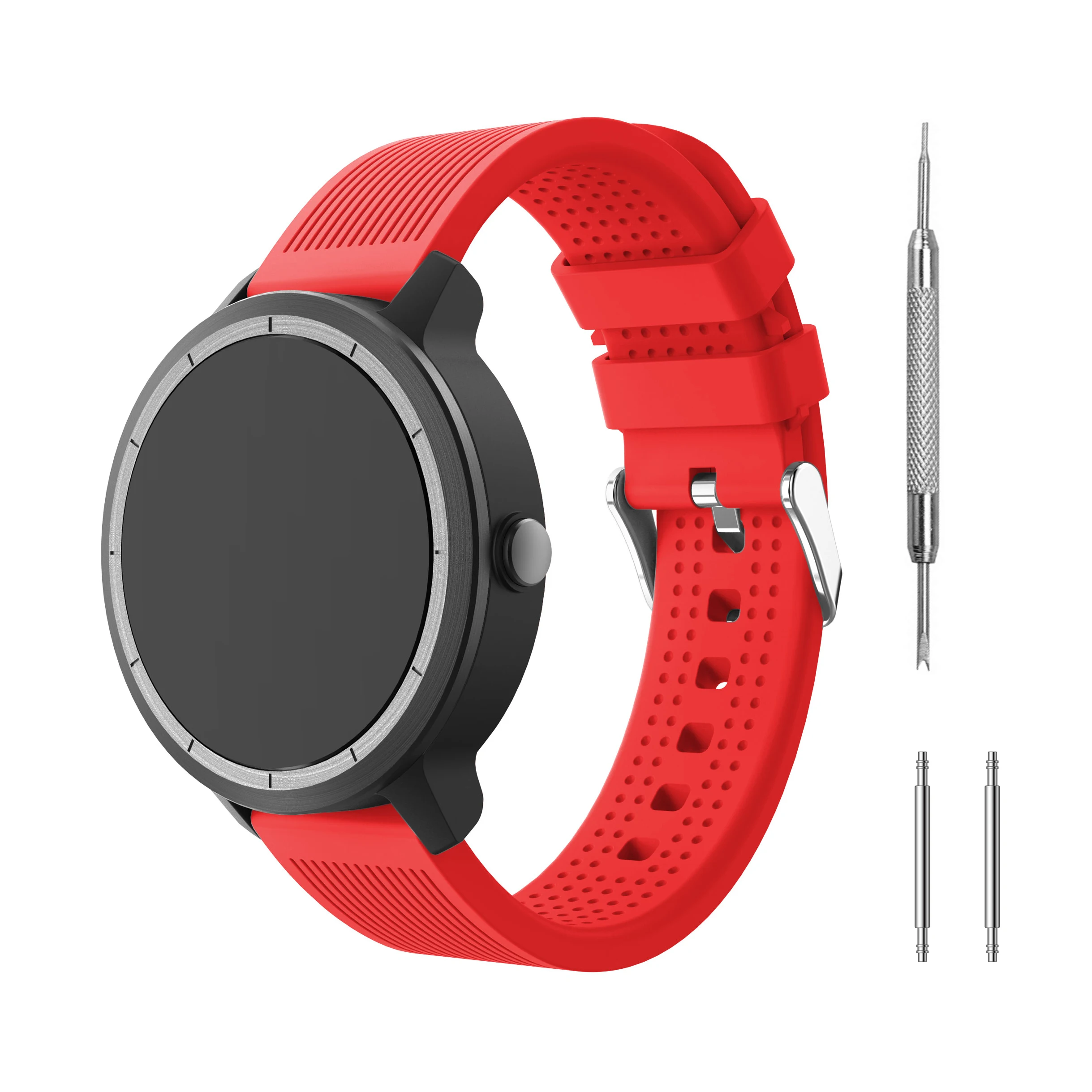 Yayuu полосатый силиконовый универсальный ремешок Quick Release Band для Garmin Vivoactive 3/HR/Forerunner 645/huawei Watche 2/Ticwatch E