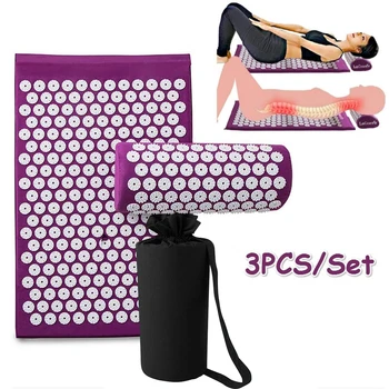 

Massage Cushion Lotus Acupuncture Needle Spike Acupoint Massager Yoga Mat Cushion For Neck Neck Relief Muscle Pain Stress Relax