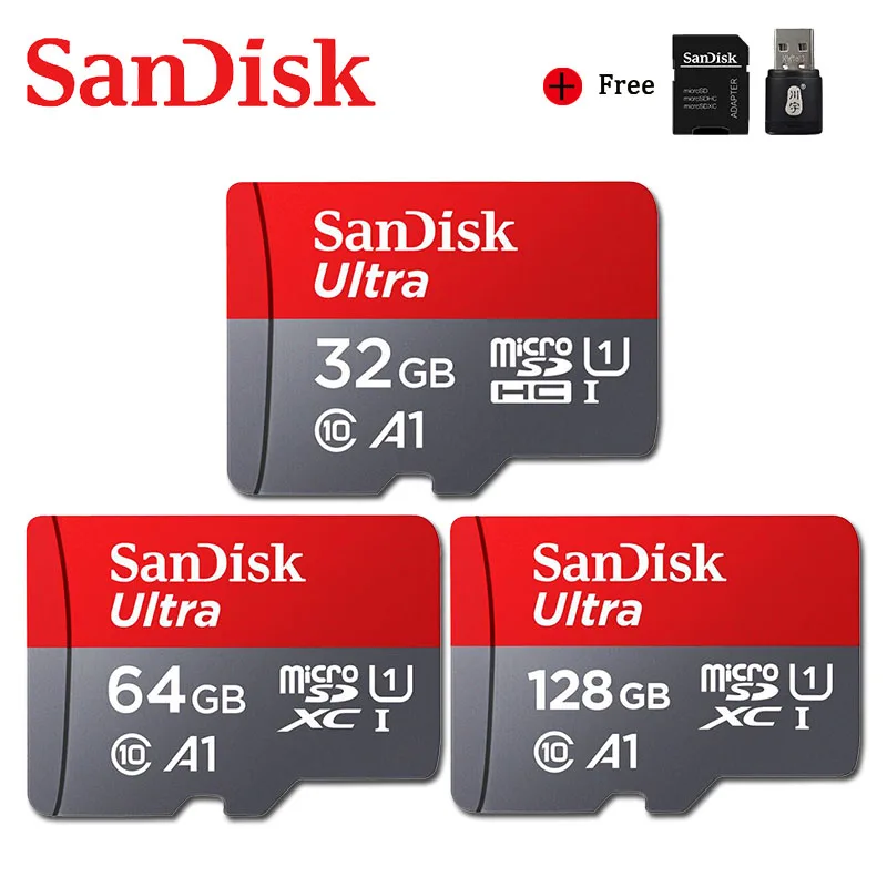 Карта памяти Sandisk Ultra для телефонов карты Micro SD TF 16 Гб 32 64 128 256 400 | Компьютеры и офис