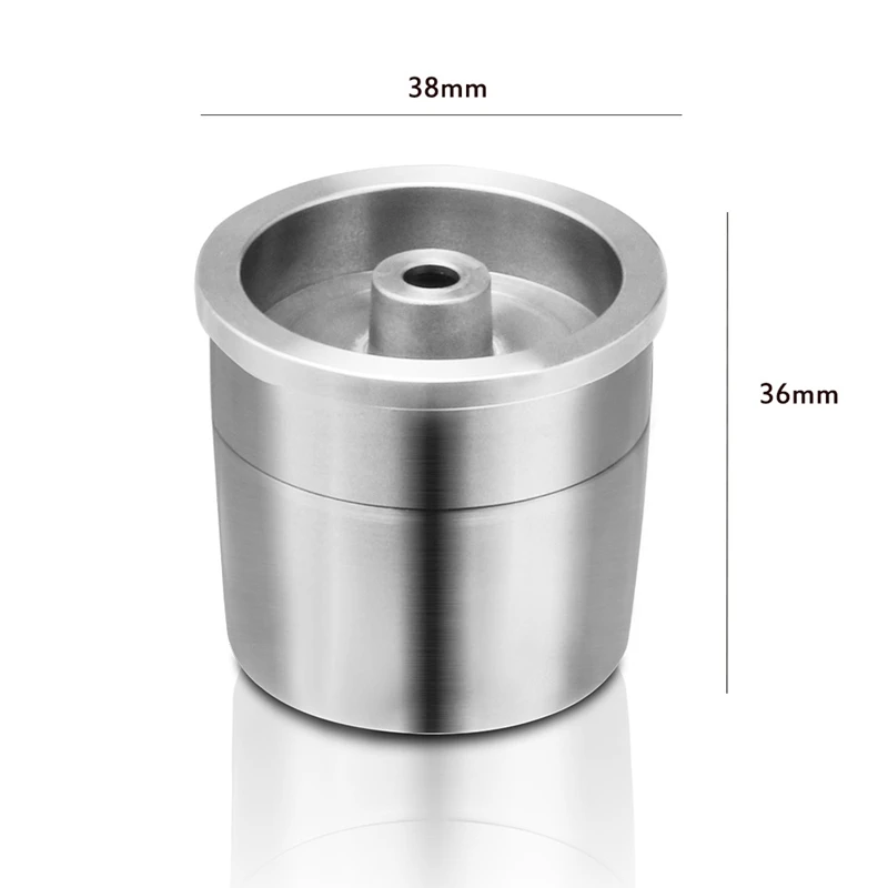  Compatible with Illy Coffee Machine Maker/Stainless Steel Metal Refillable Reusable Capsule Fit for