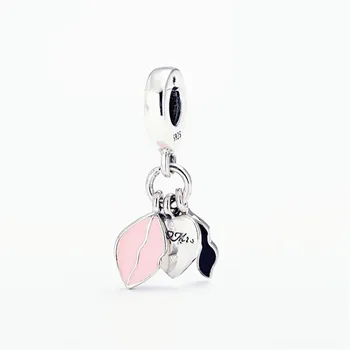 

925 Sterling Silver Charm Rainb Safe Heart Metal Charm Beads With Original Pandora Bracelet DIY PAX001