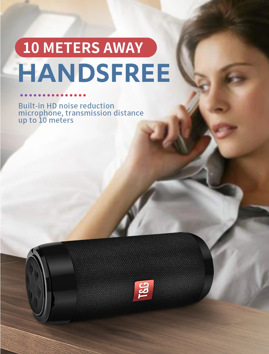 TG113C Bluetooth Колонка портативный Bluetooth мини-динамик с fm-радио водонепроницаемый сабвуфер беспроводной Loundpeakers& держатель для телефона