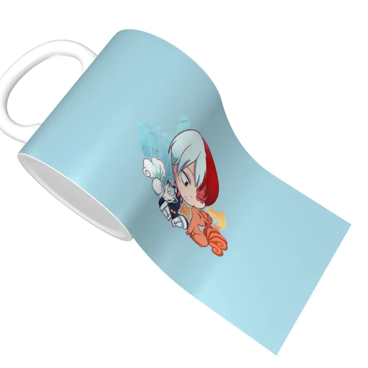 Shoto Todoroki Chibi - Mha Mug Cups Coffee Cup Cat Drinkware Gift For Mom Breakfast Personalized | Дом и сад