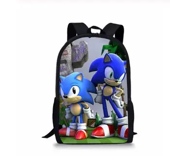 

Children's Backpack Game Sonic Hedgehog Pattern Students Backpack Cartoo Toddler Boys Girls School Book Bags