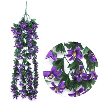 

1 Bunch Lily Hanging Garland Flowers Vine Greenery Home Garden Wedding Decor For Home Livingroom Decoration
