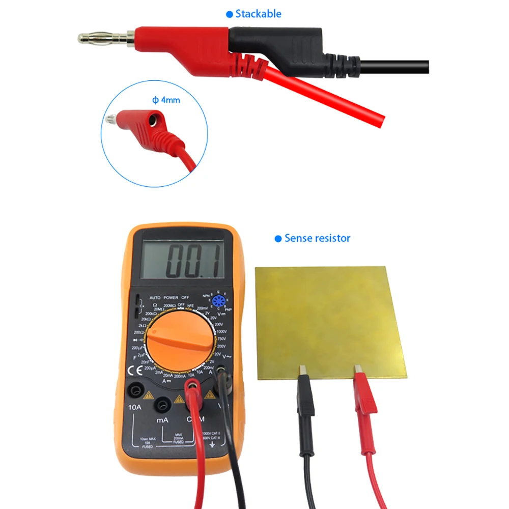 

5pcs 1m Alligator Test Banana Plug Test Cable Lead Connector Dual Tester Probe Crocodile Clip For Multimeter Measure Tool Diy