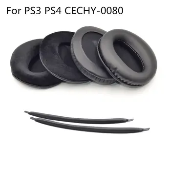 

Ear Pads Cushions for Sony PS3 PS4 PSV 0080 PC7.1 Headphones Soft Protein Skin N0HC