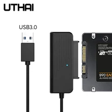 UTHAI T35 HDD адаптер SSD USB3.0 type-C к SATA3 конвертер кабель для 2,5 3,5 дюймов SATA жесткий диск SSD 5 Гбит/с JMS578 чип