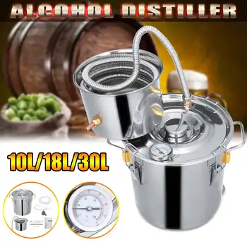

10L/18L/30L Wine Beer Alcohol Distiller Moonshine Alcohol Home DIY Brewing Kit Home Distiller Stainless Distiller Equipment