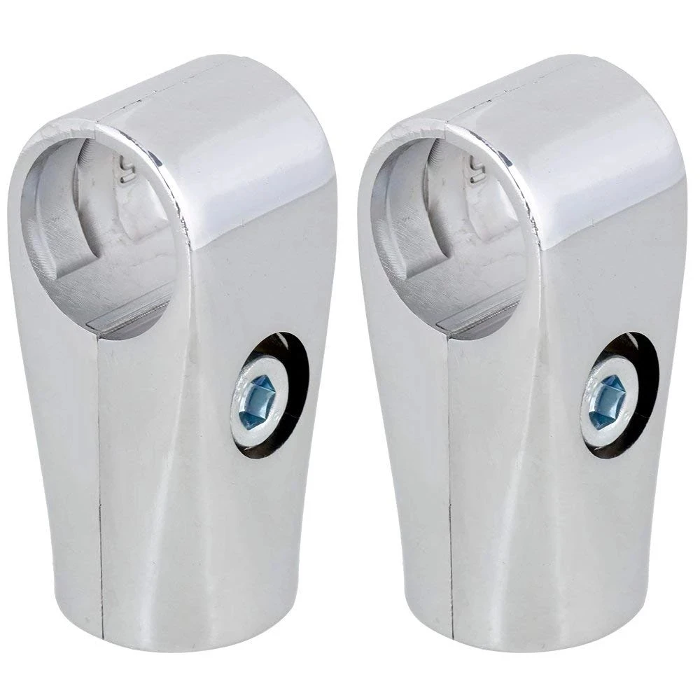 Silver 25mm Inner Dia Two-way Shelf Display Rack Scaffold Tube Connector Aluminum Alloy Pipe Fittings Pack of 2 | Обустройство дома