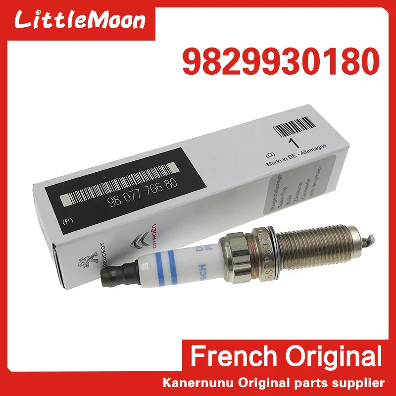 LittleMoon бренд новая свеча зажигания 9829930180 для peugeot 107 206 207 301 2008 308 408 Citroen Elysee C2 C3 C4 1,2 T