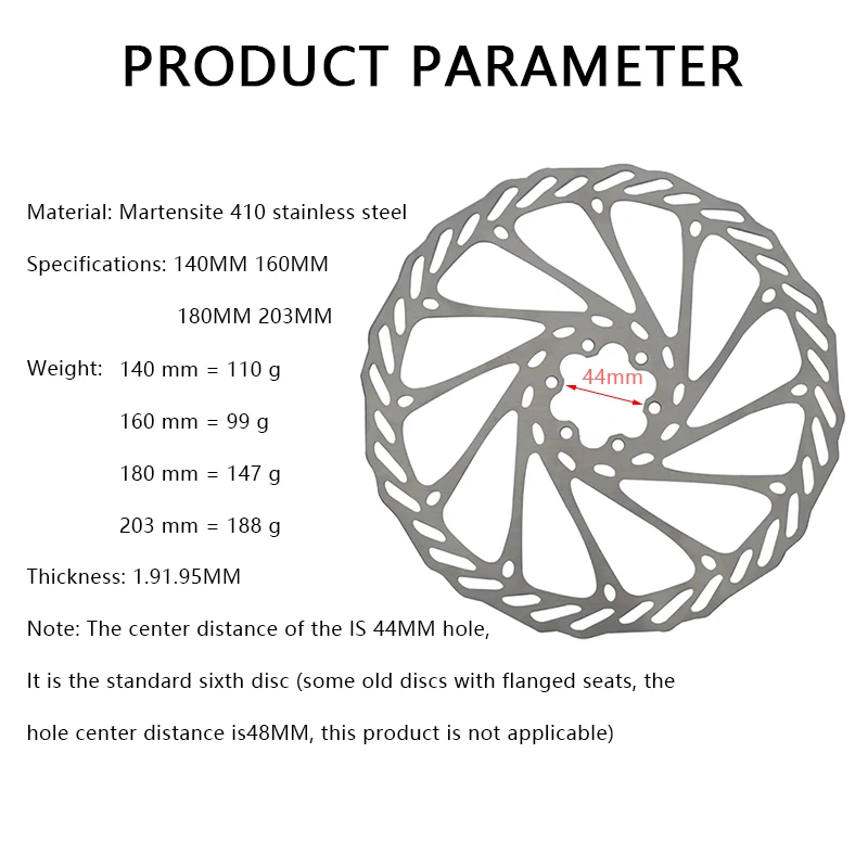 140/160/180/203mm Bicycle Brake Disc Rotor for MTB Mountain Road G3 Brake Rotors Disc 6 Blots BB5/BB7 AVID MTB& HS1 Brake Disc