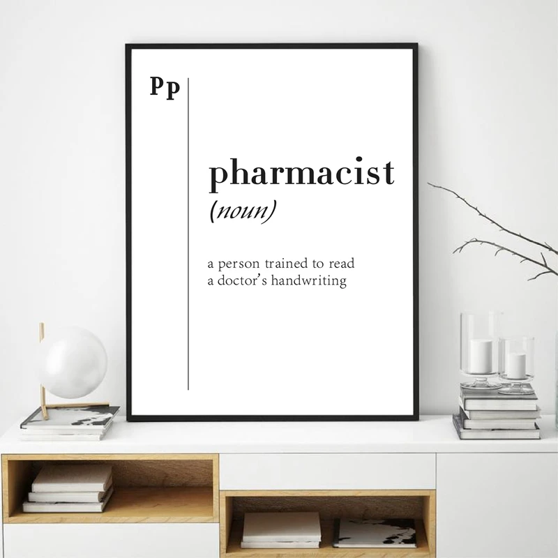 Pharmacist Definition Canvas Prints
