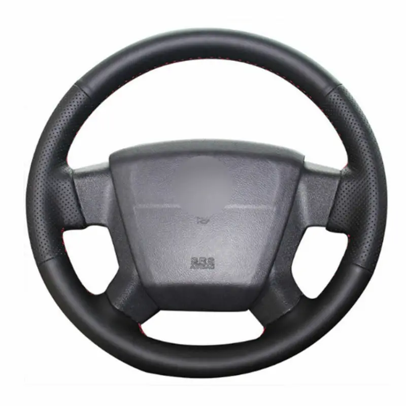 

For Jeep Compass 2006-2010 Patriot 2007-2010 Top Leather Steering Wheel Hand-stitch on Wrap Cover